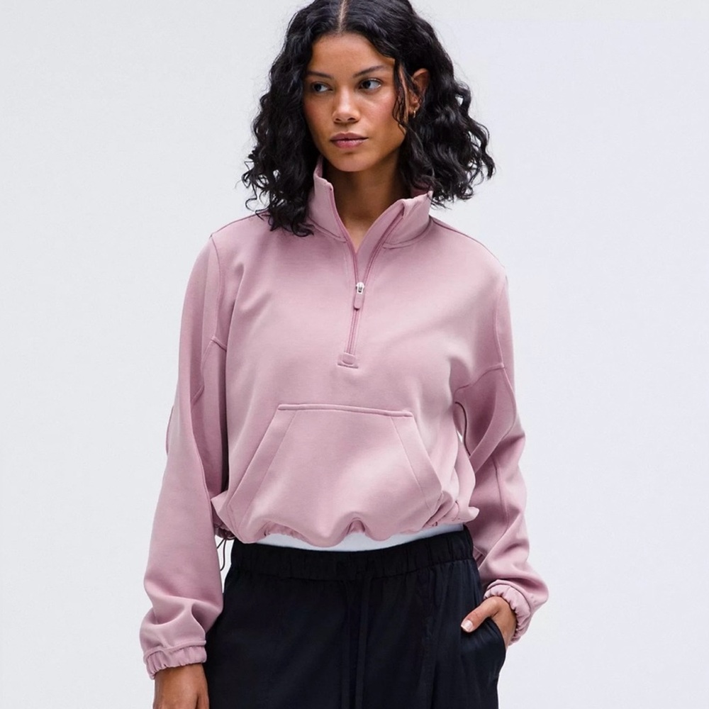 Lululemon Brushed Softstreme Quarter Zip- Size 8